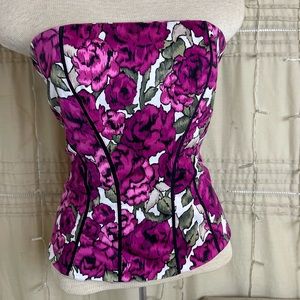 White House Black Market strapless corset